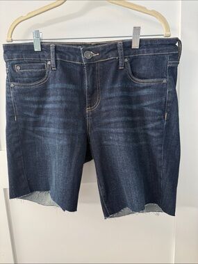 Kut from the Kloth Dark Blue Denim Cutoff Shorts
